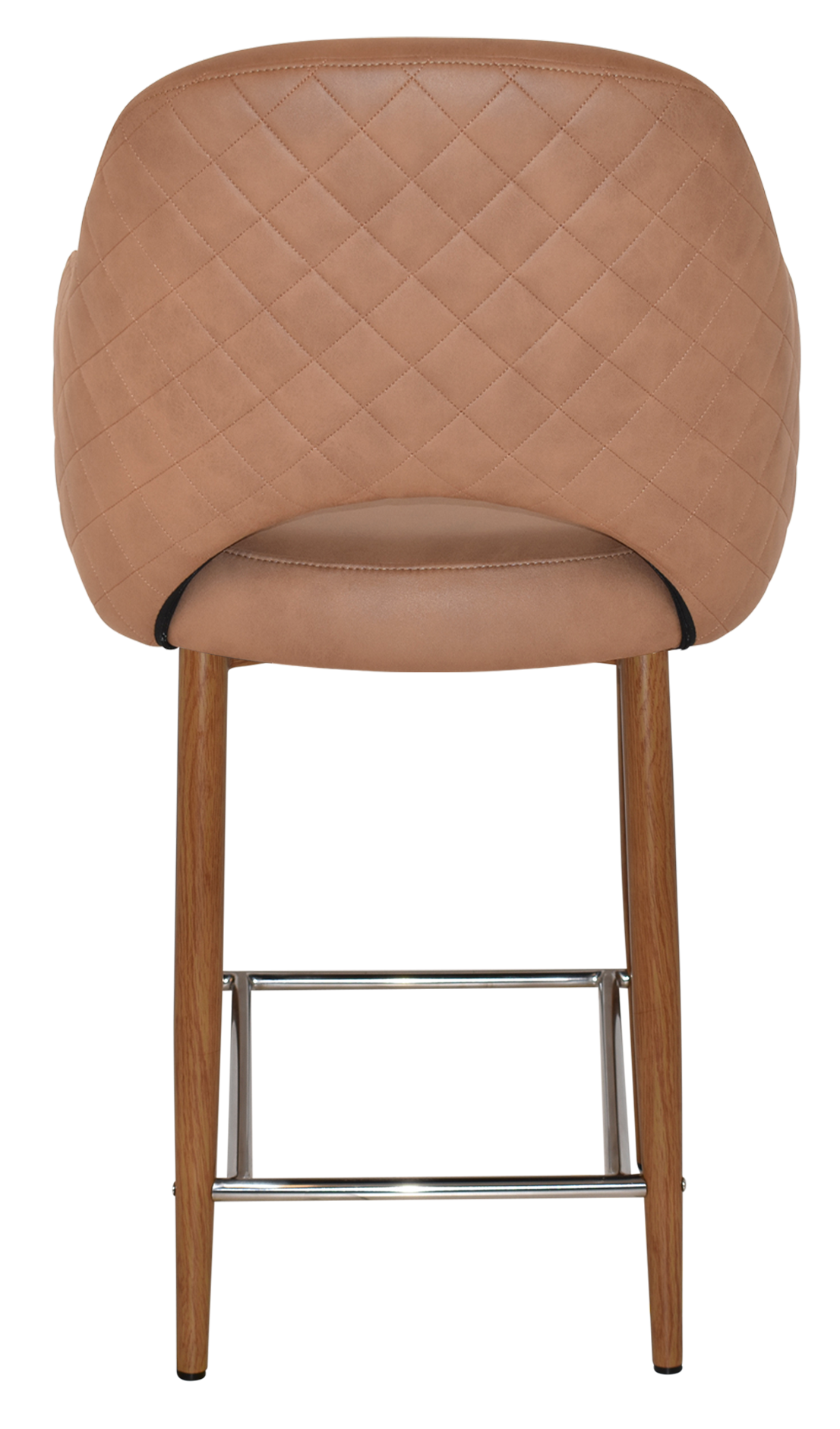 EZ Albury Upholstered Barstool with Light Oak Legs