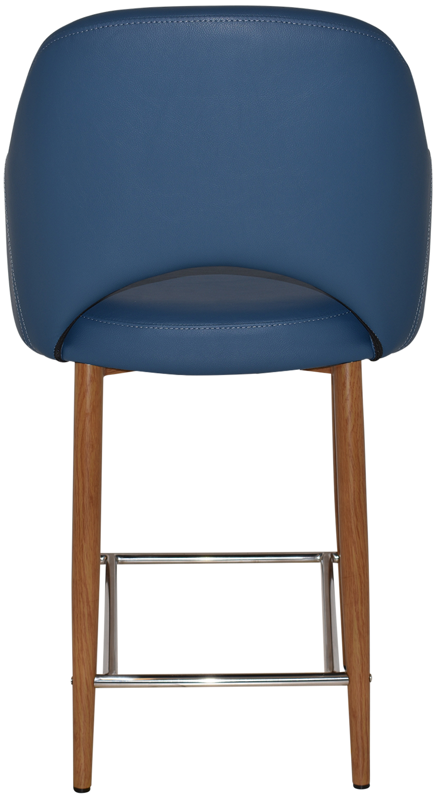 EZ Albury Upholstered Barstool with Light Oak Legs