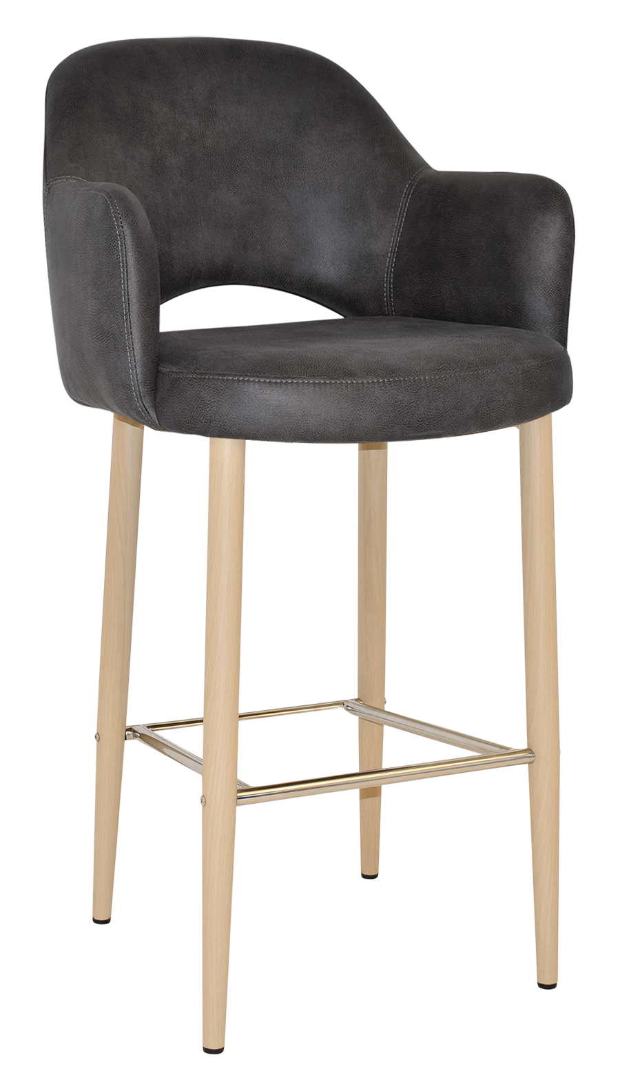 EZ STOOL ALBURY ARM 750 METAL BIRCH