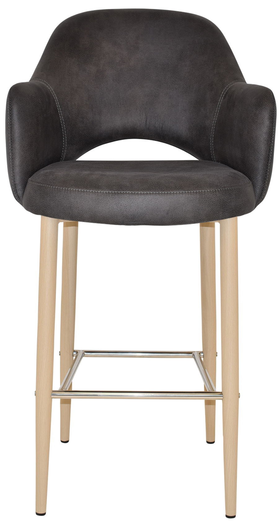 EZ STOOL ALBURY ARM 750 METAL BIRCH