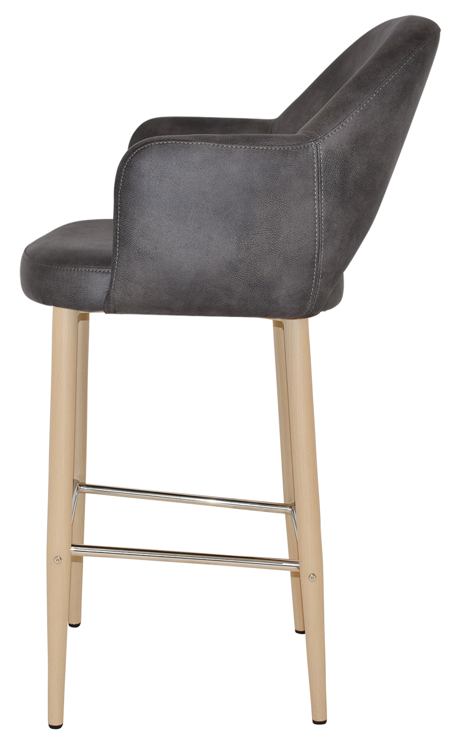 EZ STOOL ALBURY ARM 750 METAL BIRCH