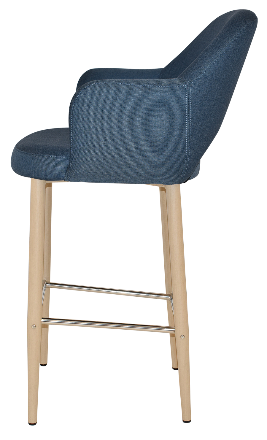 EZ STOOL ALBURY ARM 750 METAL BIRCH