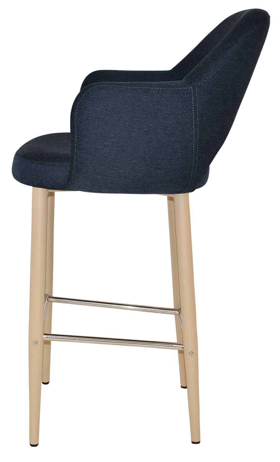 EZ STOOL ALBURY ARM 750 METAL BIRCH