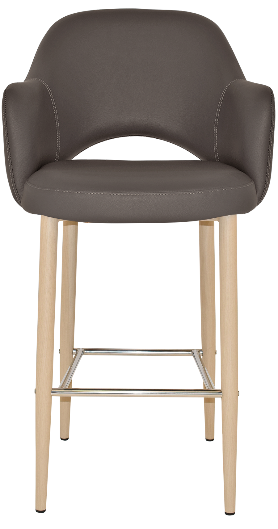 EZ STOOL ALBURY ARM 750 METAL BIRCH