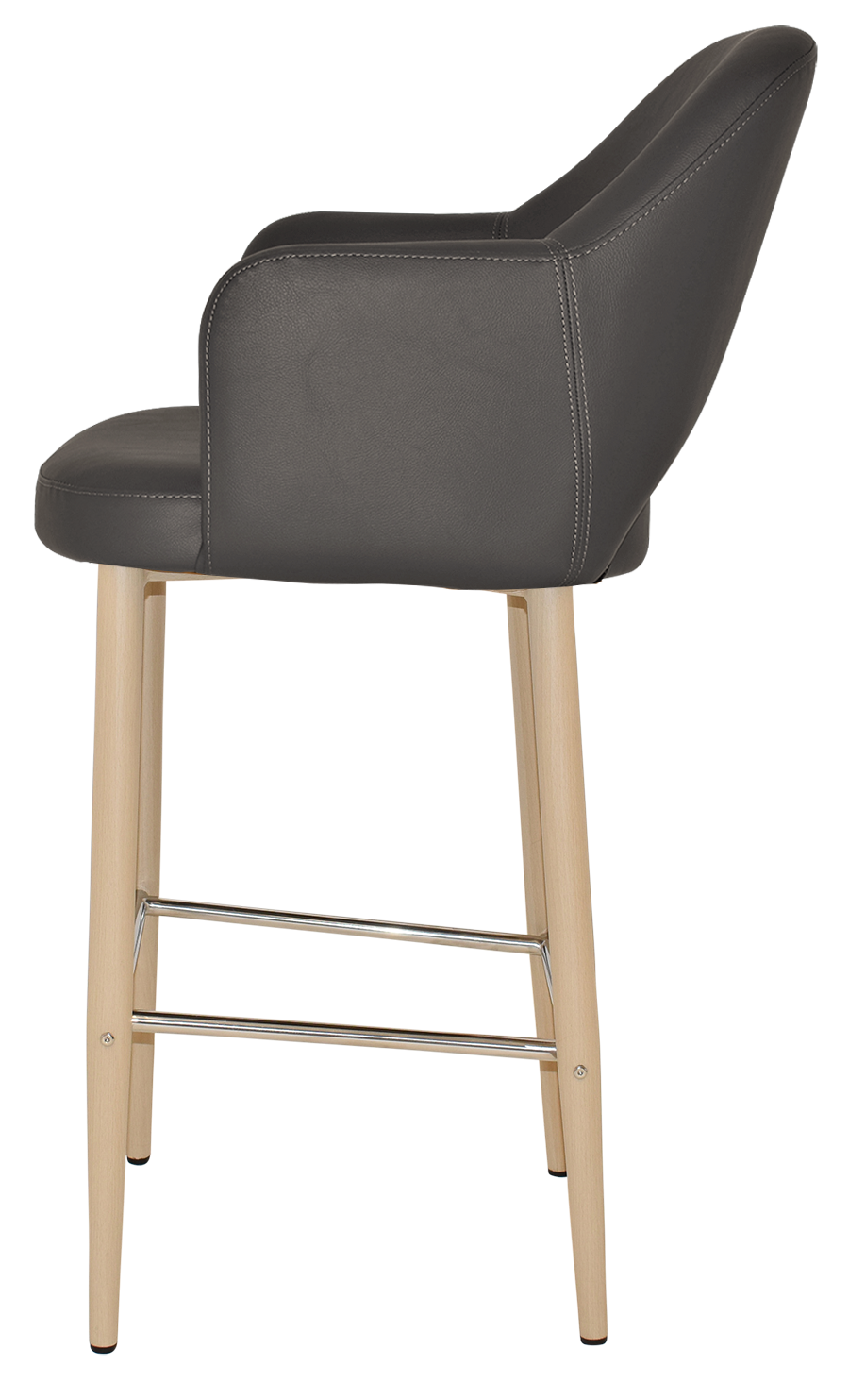 EZ STOOL ALBURY ARM 750 METAL BIRCH