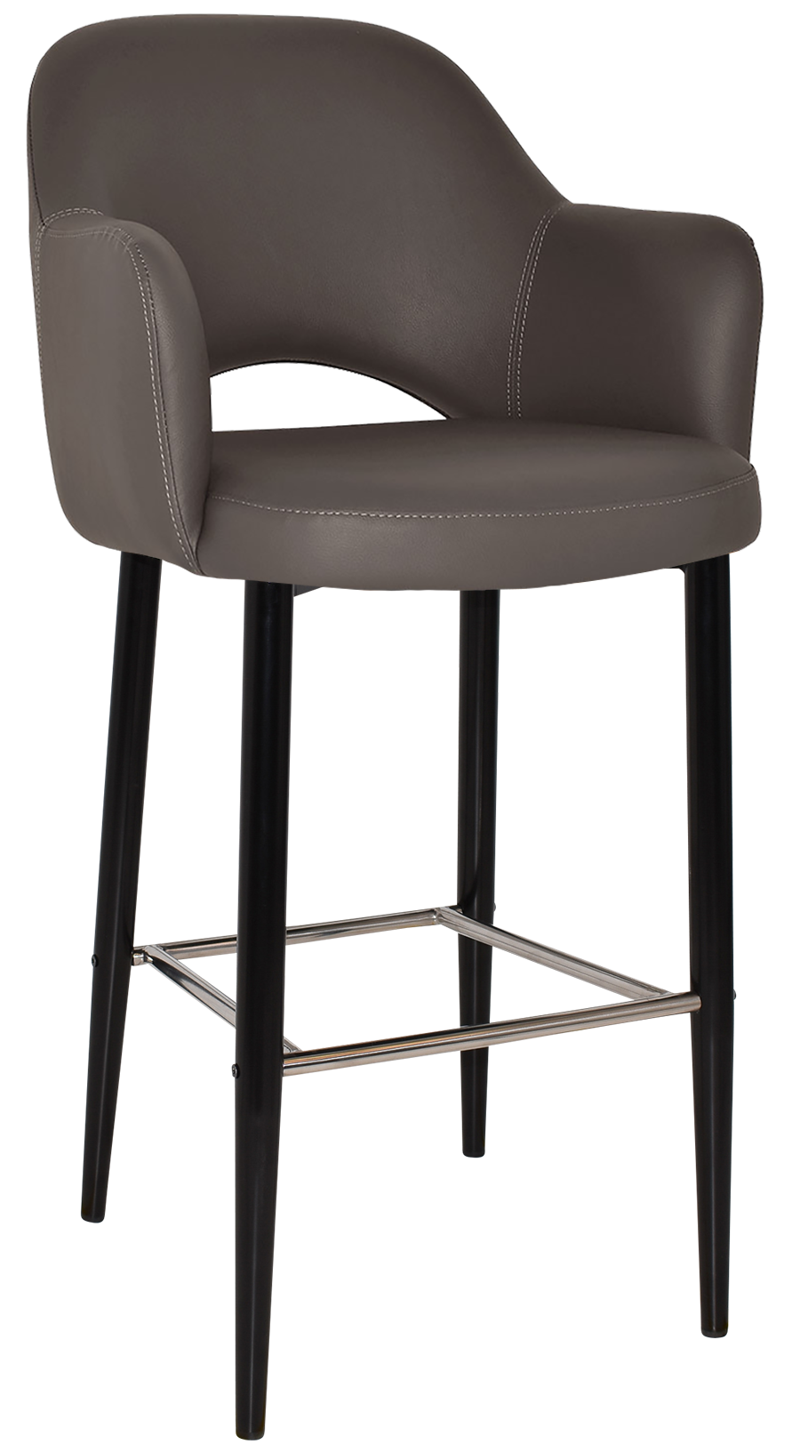 EZ STOOL ALBURY ARM 750 METAL BLACK