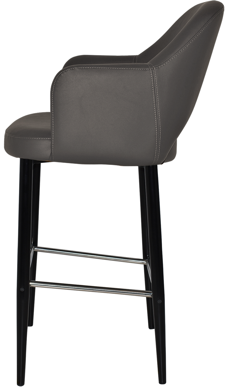EZ STOOL ALBURY ARM 750 METAL BLACK