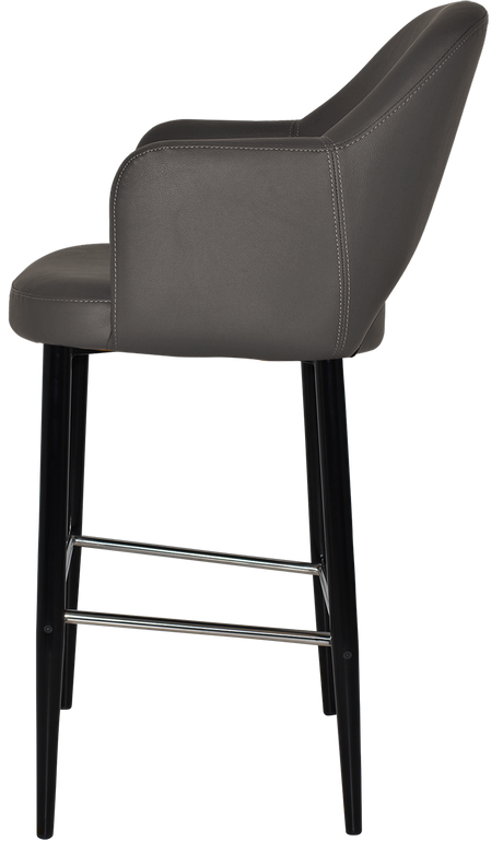 EZ STOOL ALBURY ARM 750 METAL BLACK
