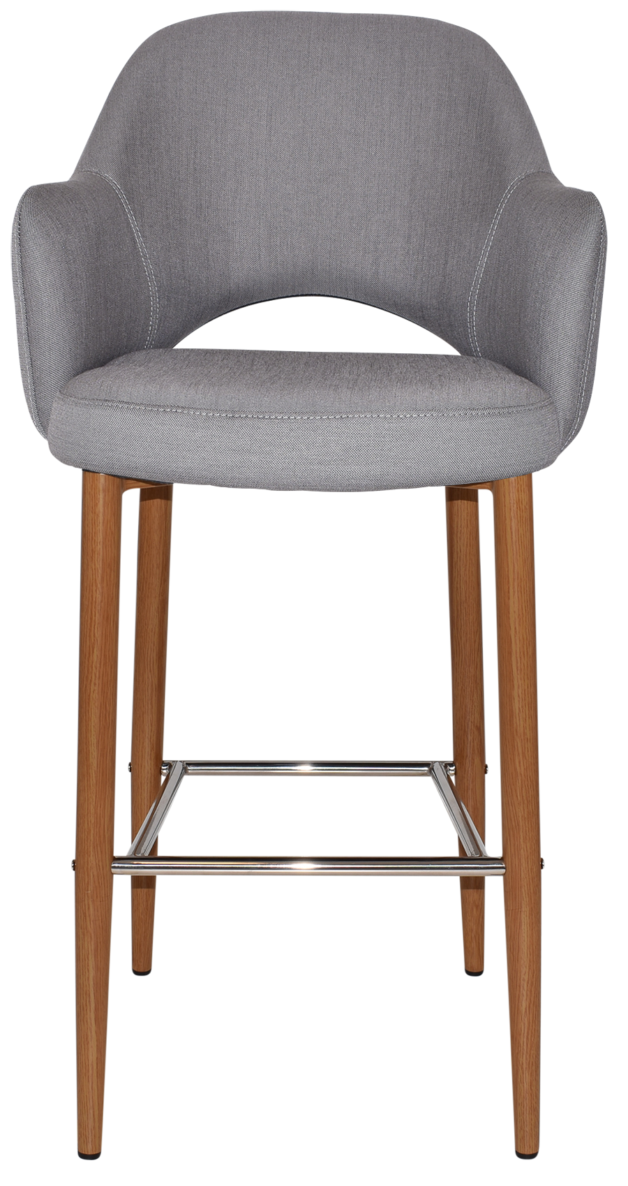 EZ STOOL ALBURY ARM 750 METAL LIGHTOAK