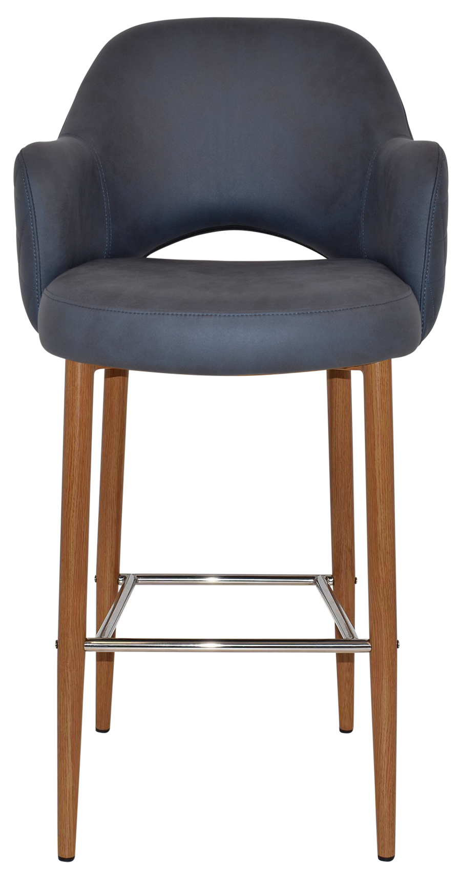 EZ STOOL ALBURY ARM 750 METAL LIGHTOAK