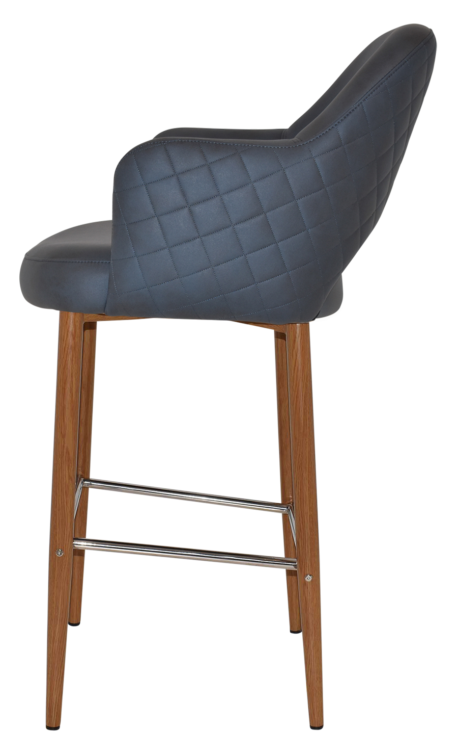 EZ STOOL ALBURY ARM 750 METAL LIGHTOAK