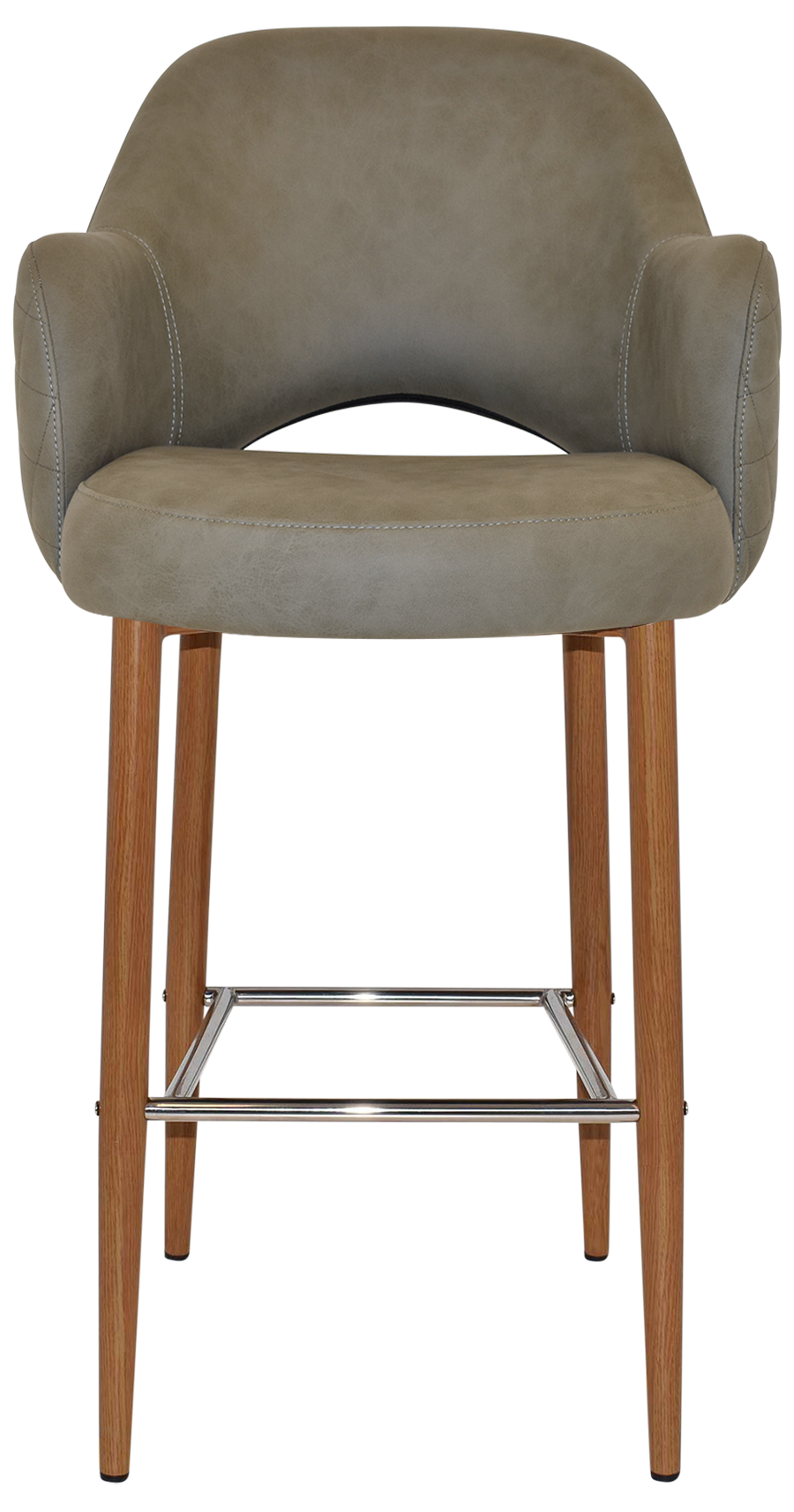 EZ STOOL ALBURY ARM 750 METAL LIGHTOAK