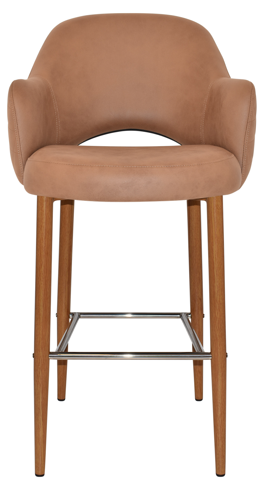 EZ STOOL ALBURY ARM 750 METAL LIGHTOAK