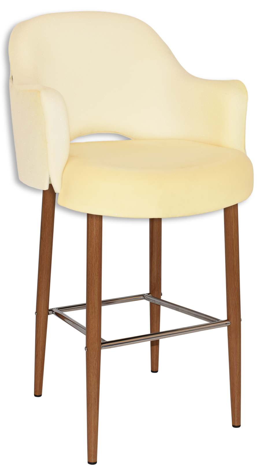 EZ STOOL ALBURY ARM 750 METAL LIGHTOAK