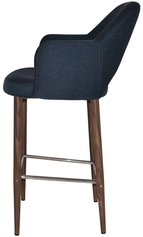 EZ STOOL ALBURY ARM 750 METAL LIGHT WALNUT