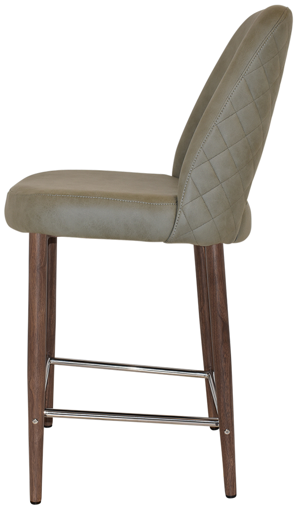 EZ STOOL ALBURY SIDE 650 METAL LIGHT WALNUT