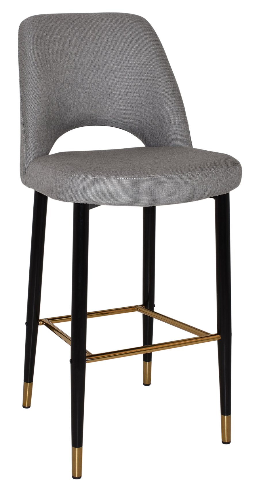 EZ STOOL ALBURY SIDE 750 METAL BLACK BRASS
