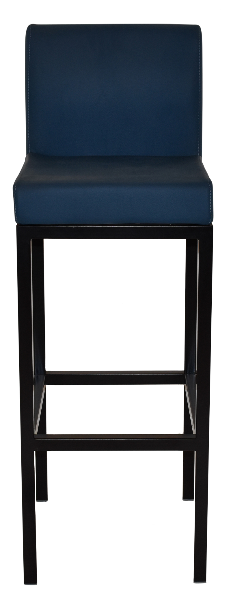 EZ Dublin Black Metal Leg Vinyl Seat Barstool