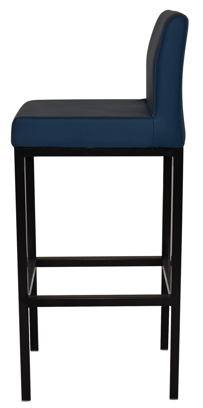 EZ Dublin Black Metal Leg Vinyl Seat Barstool