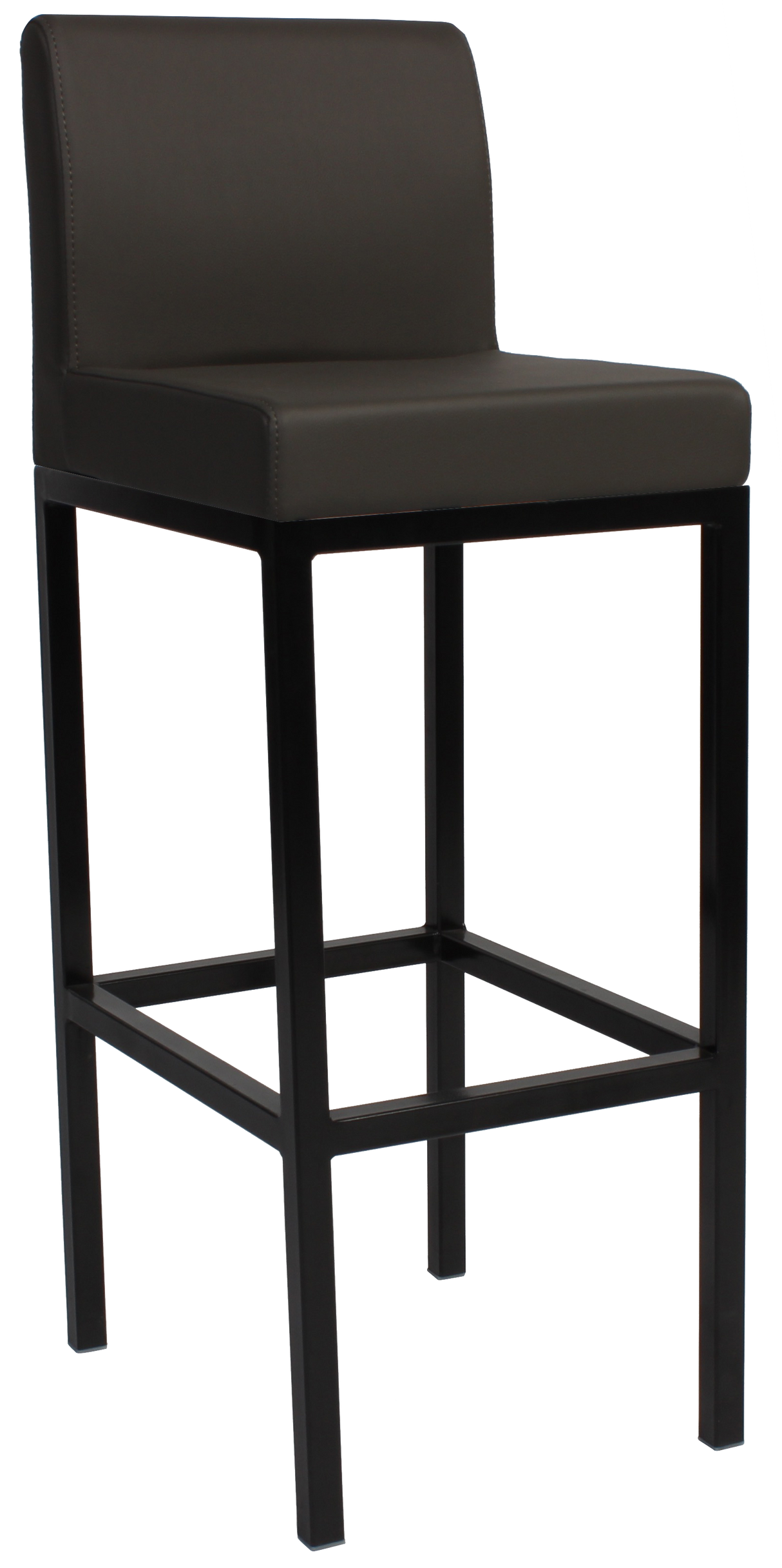 EZ Dublin Black Metal Leg Vinyl Seat Barstool