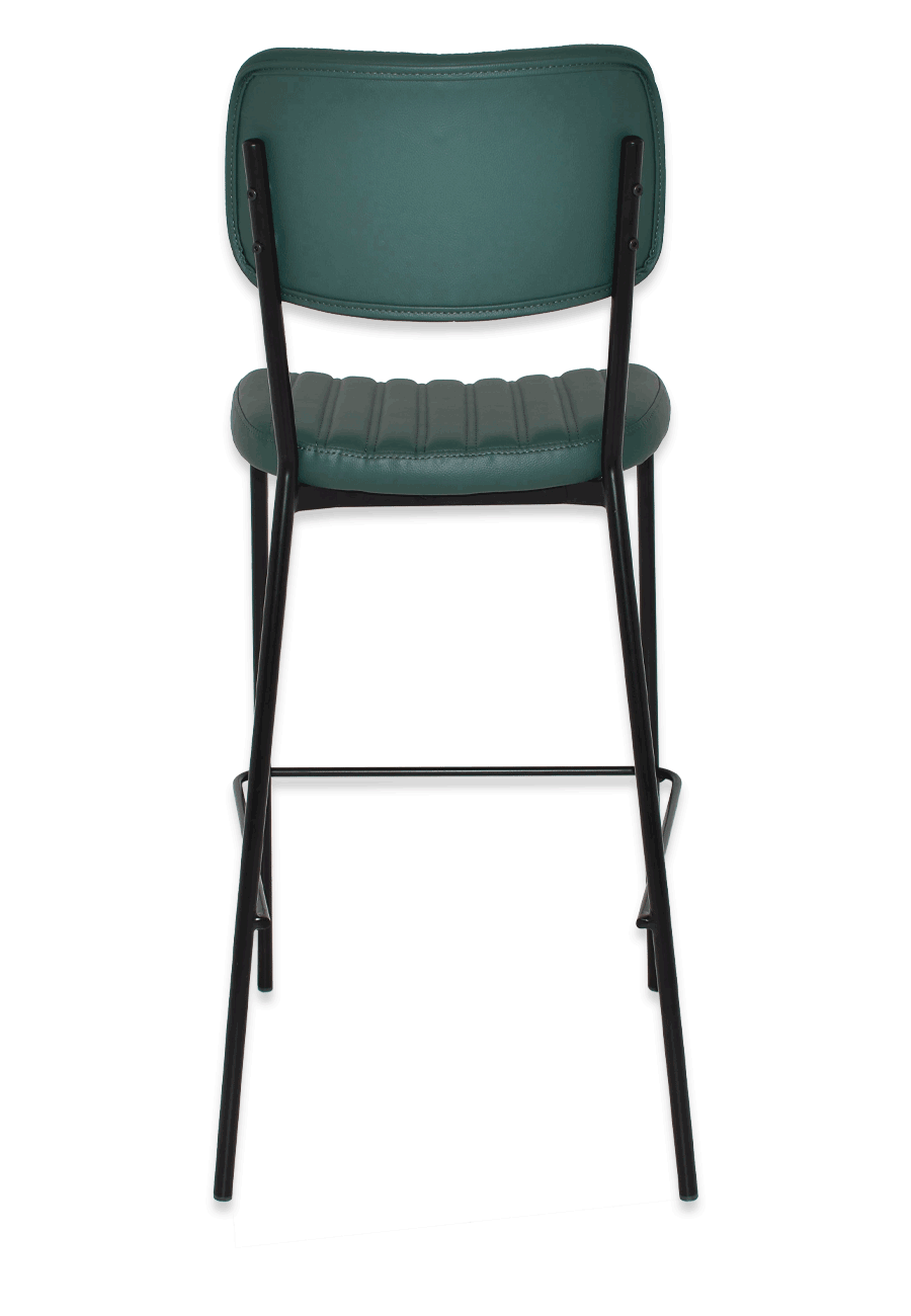 EZ STOOL KANSAS BLACK - EASTWOOD TAN (BACK & SEAT)
