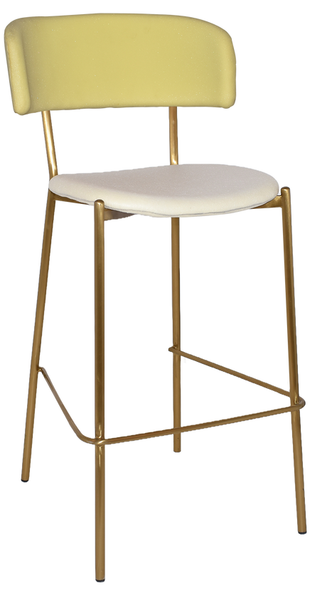 EZ STOOL LUGANO BLACK - UNUPHOLSTERED (BACK & SEAT)