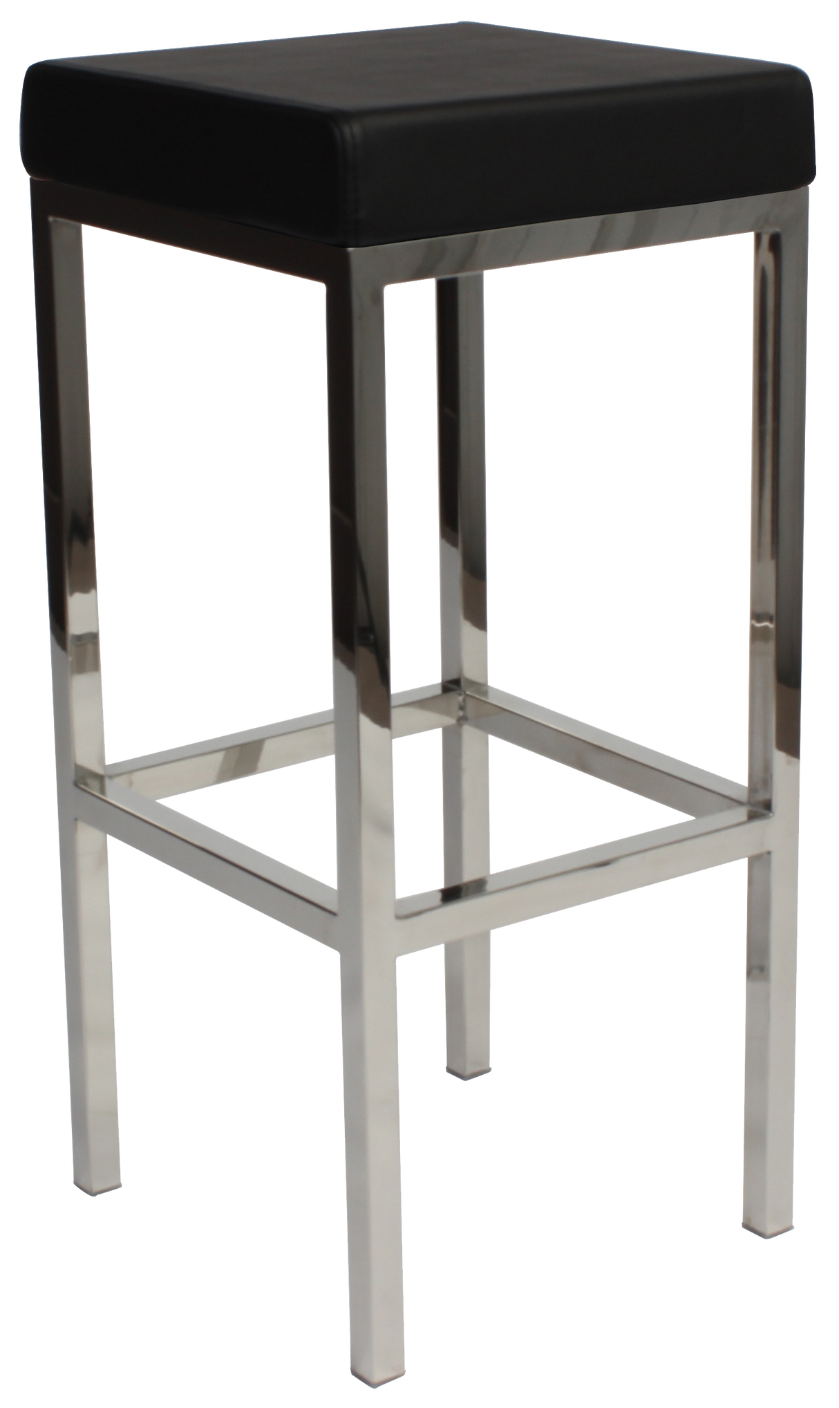 EZ Oslo Stainless Steel Base Vinyl Upholstered Seat Barstool