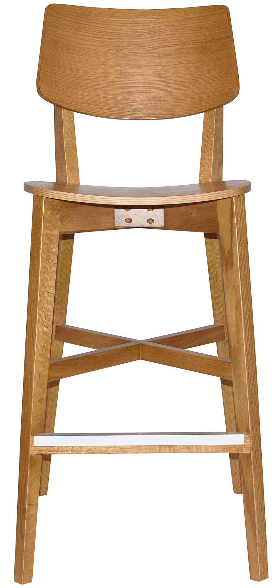 EZ Phoenix Light Oak Stained Solid Timber Framed Barstool