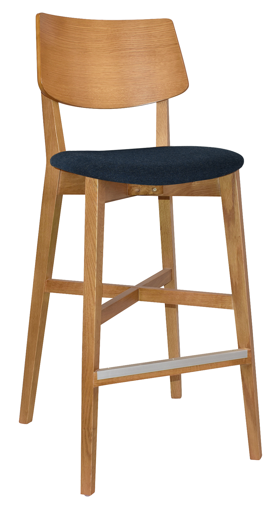 EZ Phoenix Light Oak Stained Solid Timber Framed Barstool