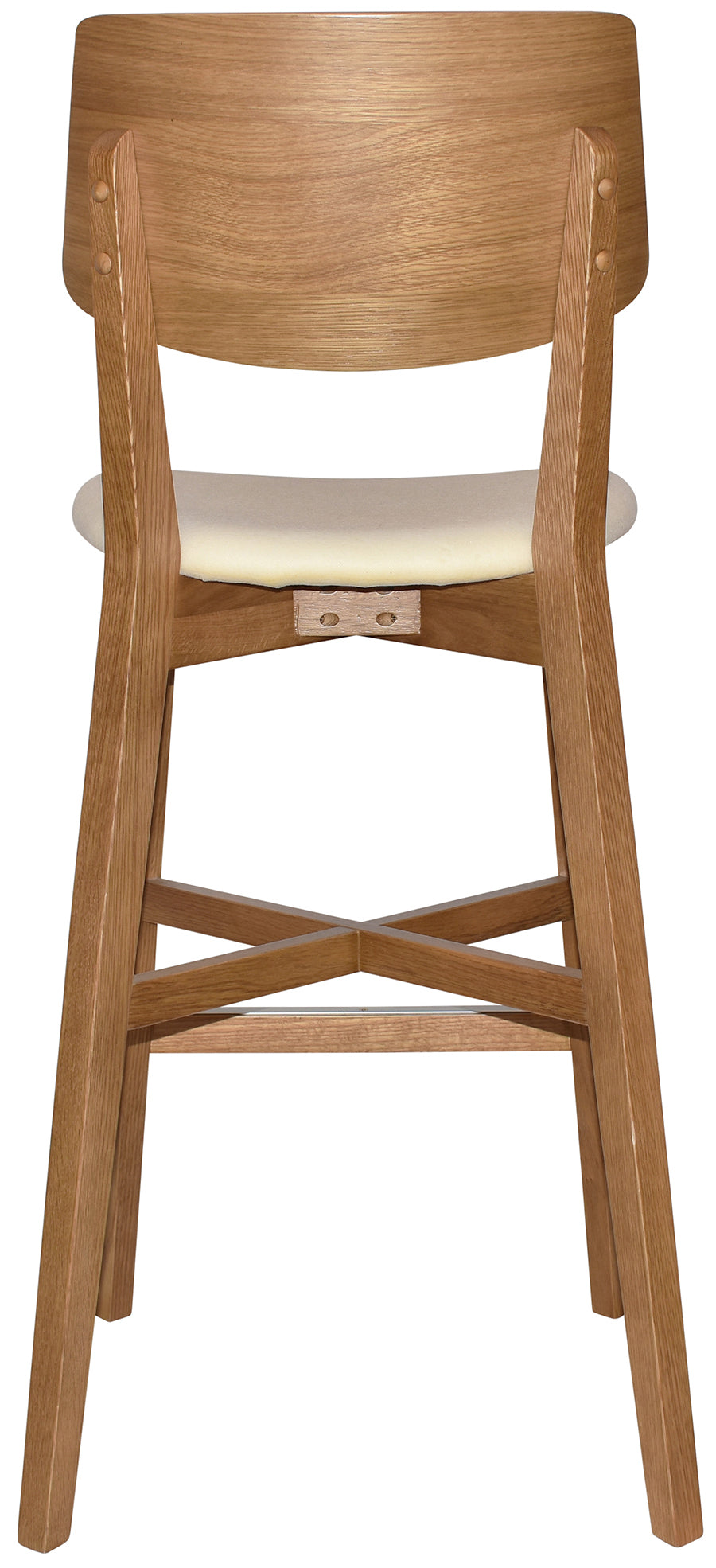 EZ Phoenix Light Oak Stained Solid Timber Framed Barstool