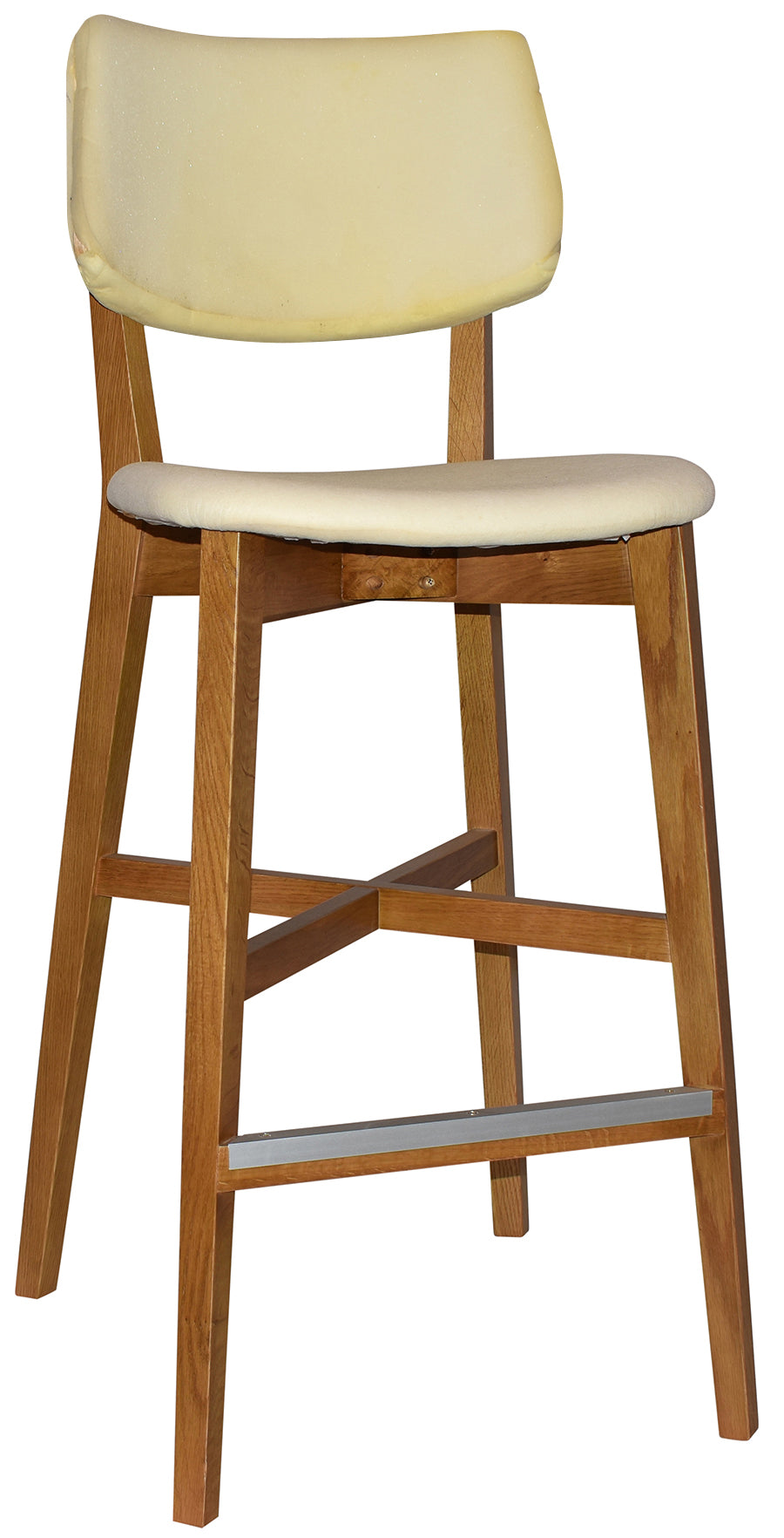 EZ Phoenix Light Oak Stained Solid Timber Framed Barstool