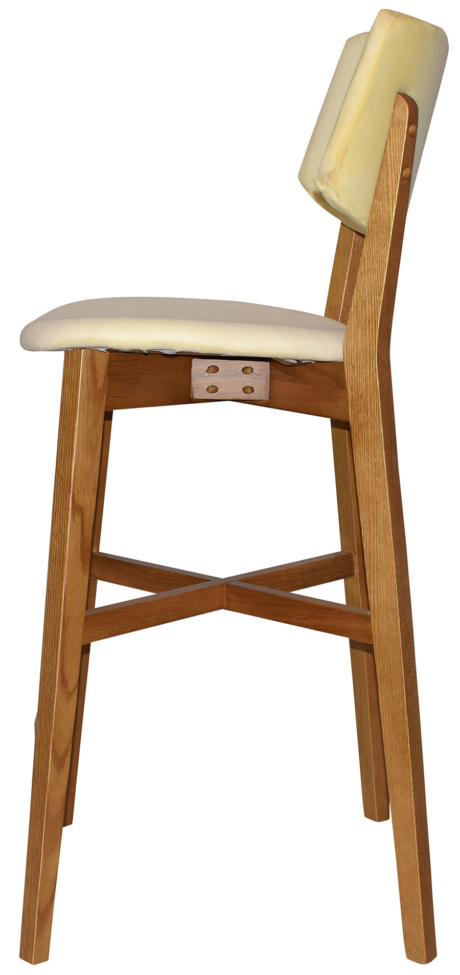 EZ Phoenix Light Oak Stained Solid Timber Framed Barstool