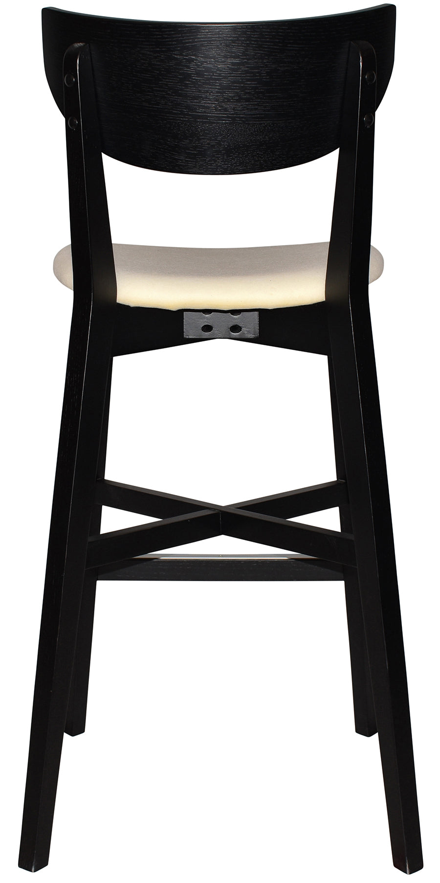 EZ Rialto Black Stained Solid Timber Framed Barstool