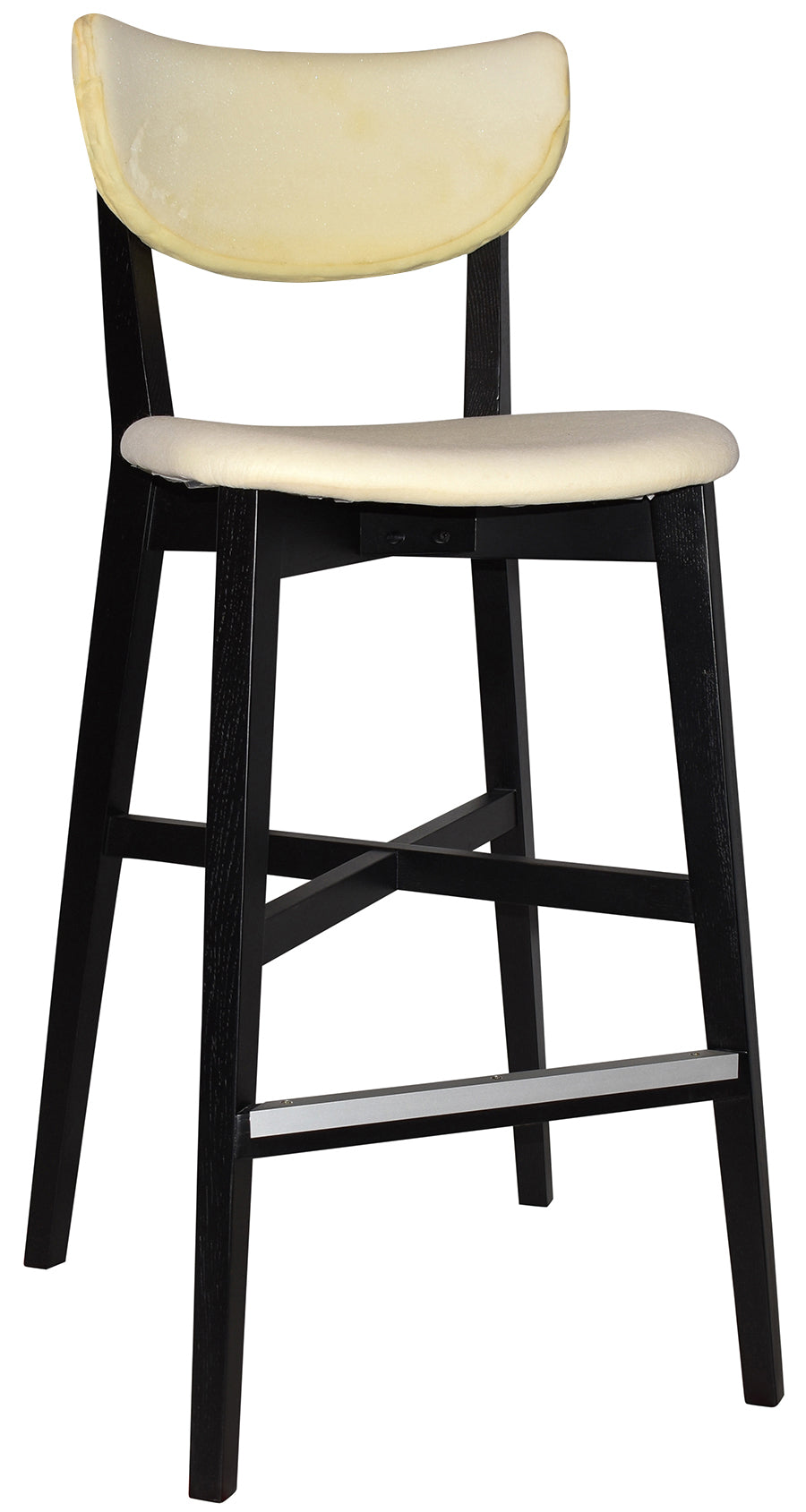 EZ Rialto Black Stained Solid Timber Framed Barstool