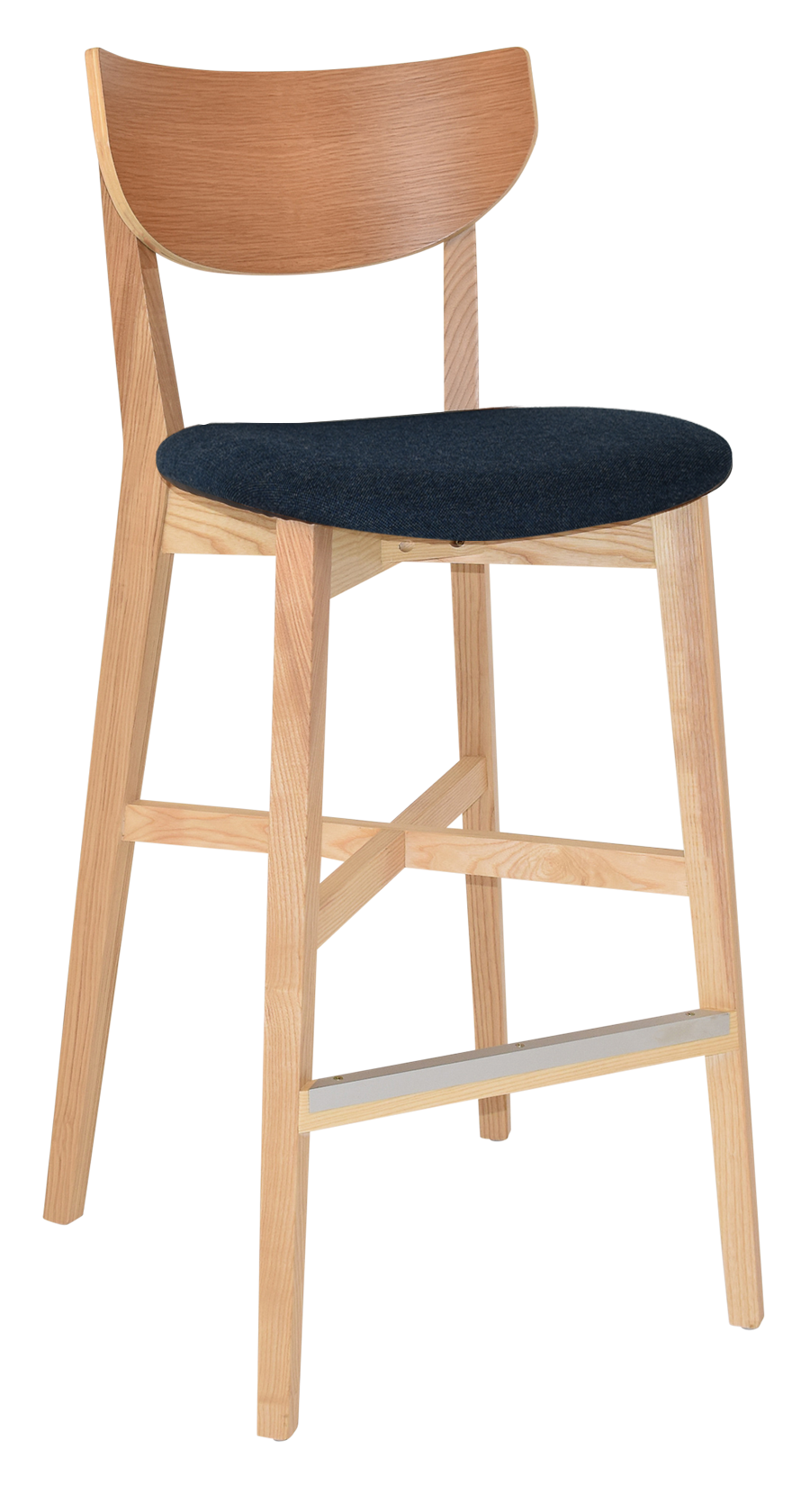 EZ STOOL RIALTO NATURAL - GRAVITY NAVY