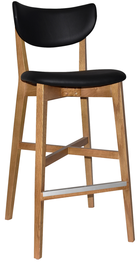 EZ STOOL RIALTO UPH 2 BLACK - VINYL BLACK
