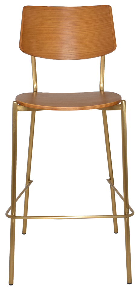 EZ STOOL TEXAS BRASS - LIGHT OAK