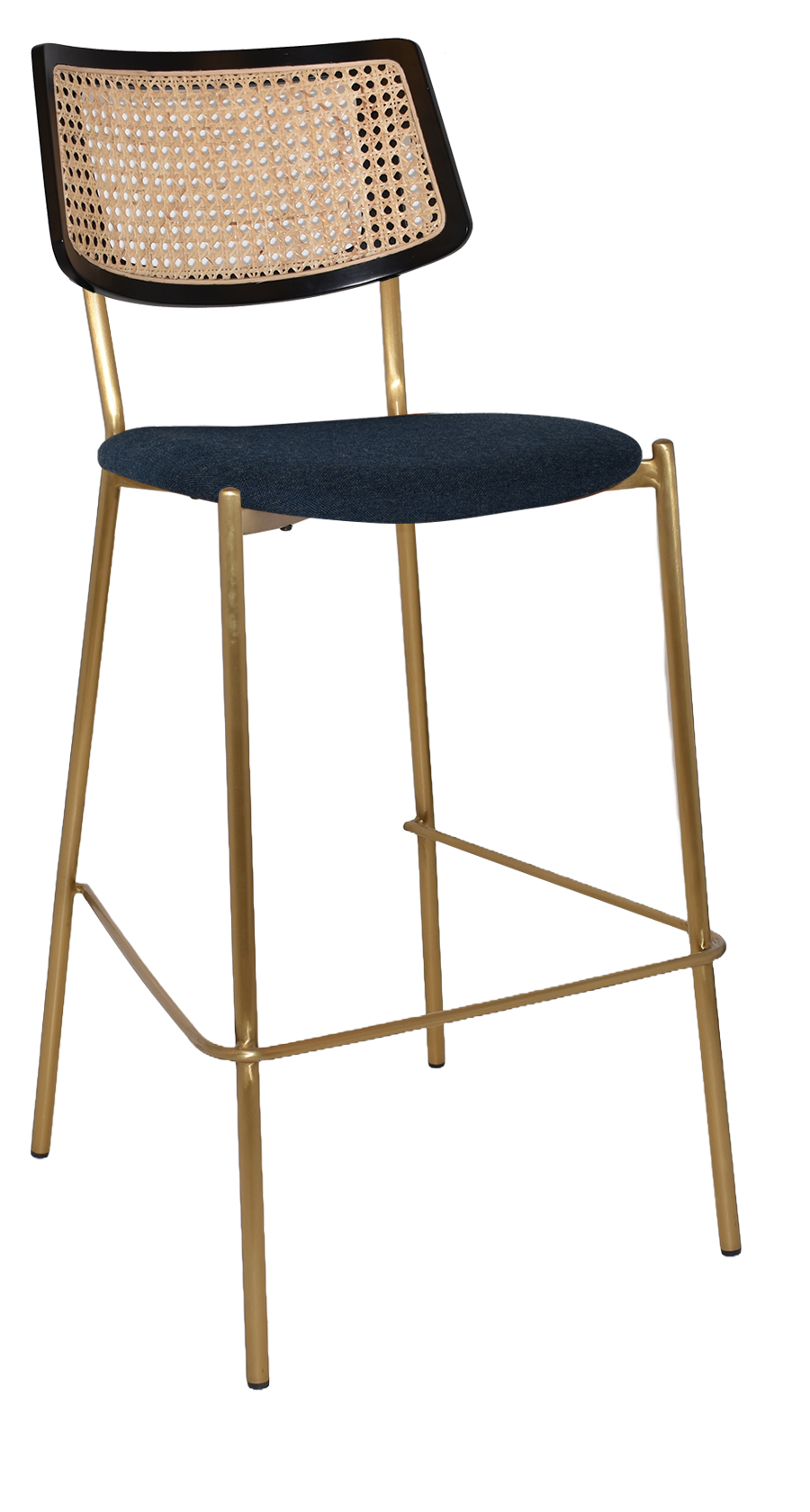 EZ STOOL TEXAS BRASS - RATTAN BLACK