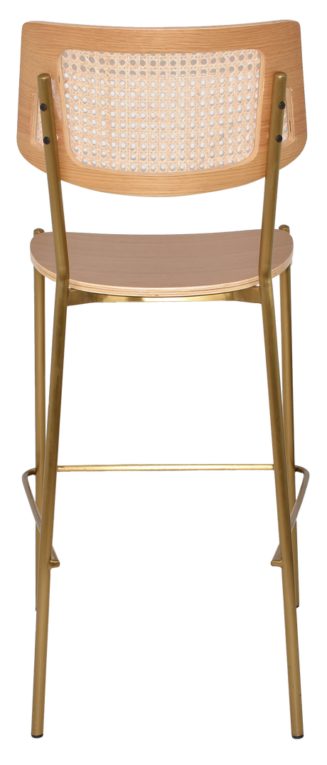 EZ STOOL TEXAS BRASS - RATTAN NATURAL