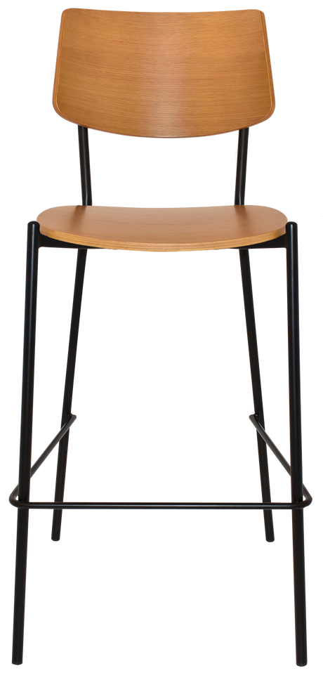 EZ STOOL TEXAS BLACK - LIGHT OAK
