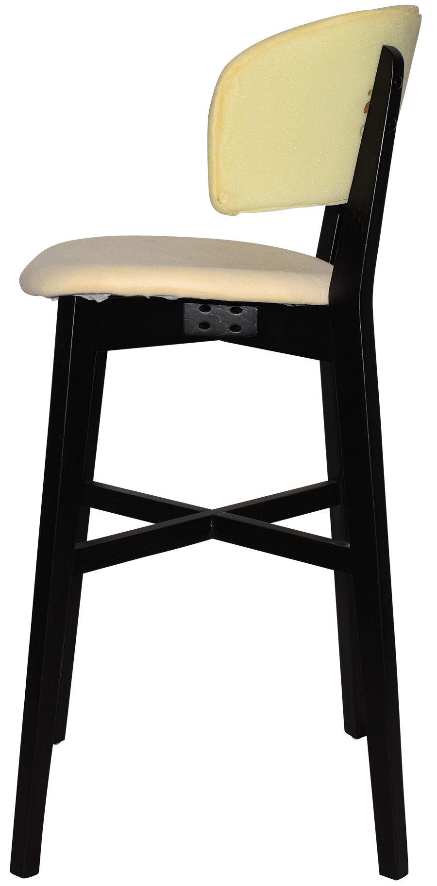EZ STOOL TORINO BLACK - UNUPHOLSTERED (BACK & SEAT)