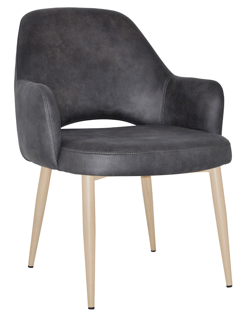 EZ Albury Birch Metal Leg Upholstered Hospitality XL Armchair