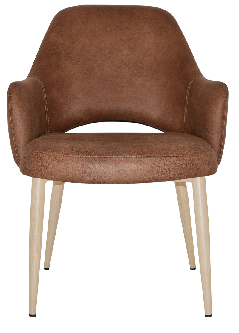 EZ Albury Birch Metal Leg Upholstered Hospitality XL Armchair