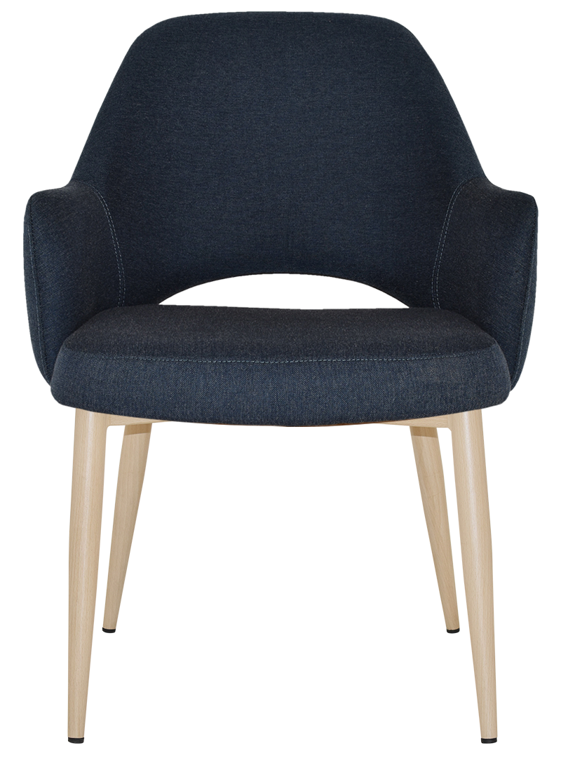 EZ Albury Birch Metal Leg Upholstered Hospitality XL Armchair