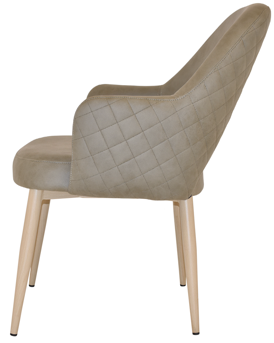 EZ Albury Birch Metal Leg Upholstered Hospitality XL Armchair