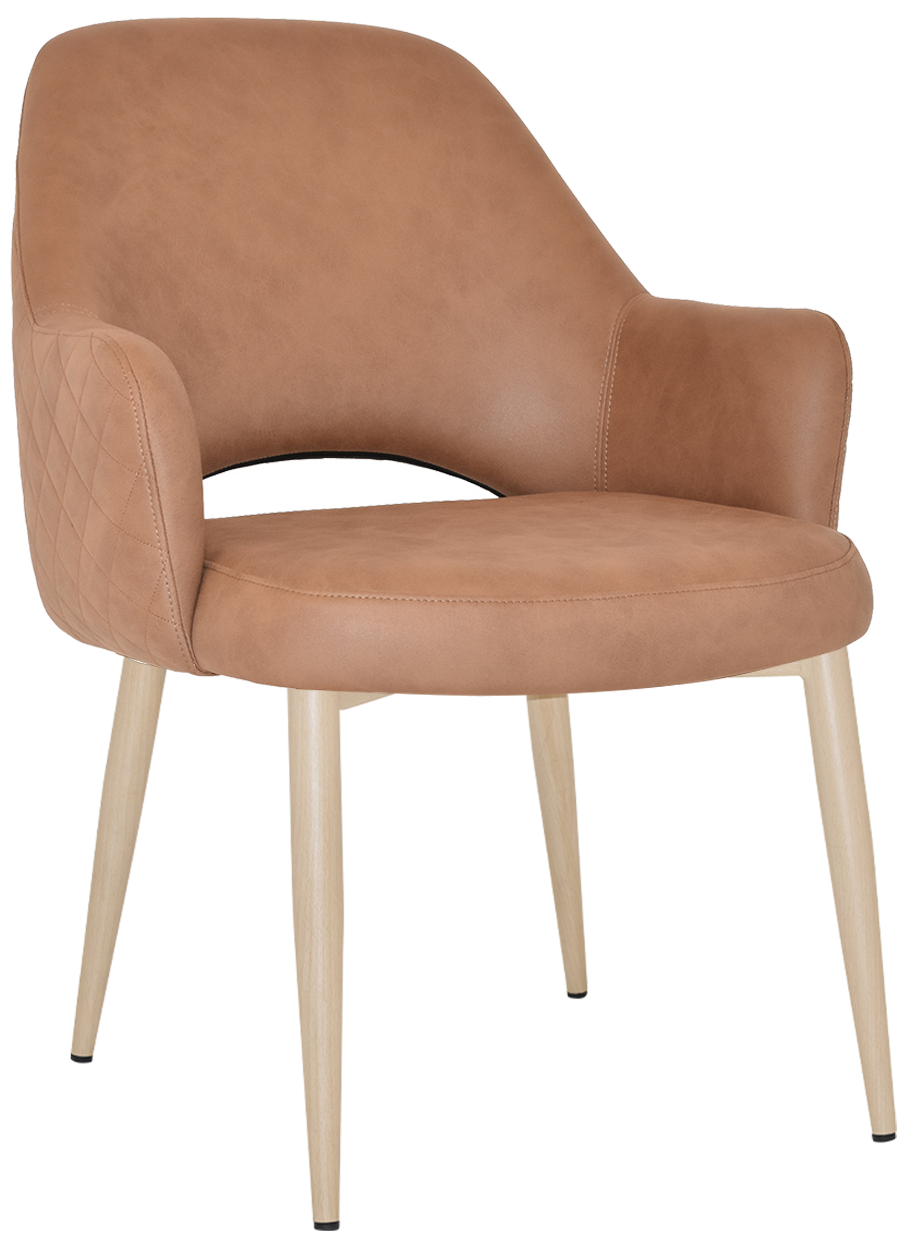 EZ Albury Birch Metal Leg Upholstered Hospitality XL Armchair