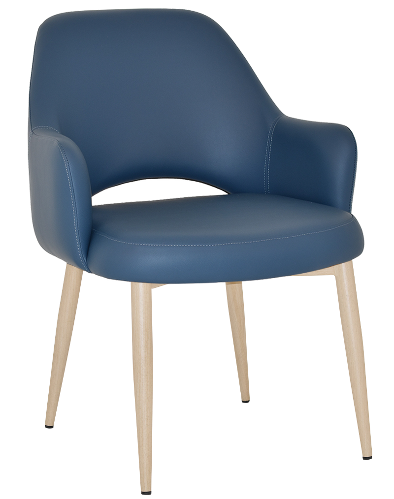 EZ Albury Birch Metal Leg Upholstered Hospitality XL Armchair