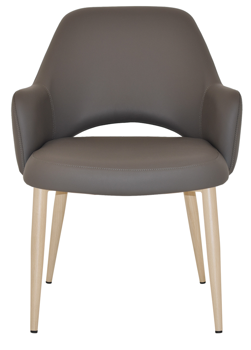 EZ Albury Birch Metal Leg Upholstered Hospitality XL Armchair
