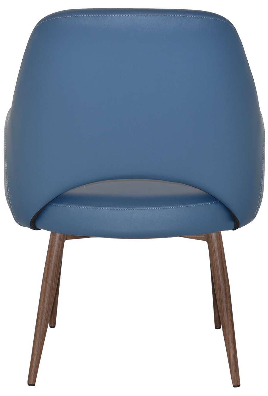 EZ Albury Walnut Colour Metal Leg Upholstered Hospitality XL Armchair