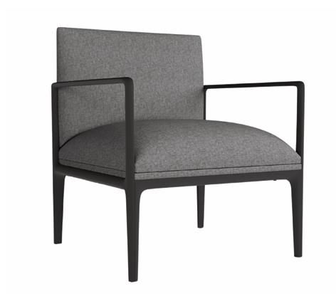DD Kinetic Straight Back Fabric Upholstered Breakout Seating